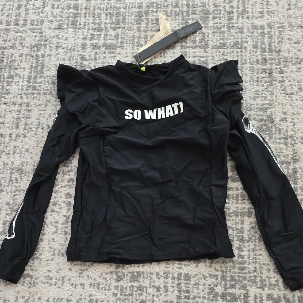 Nununu Black Long Sleeve Top